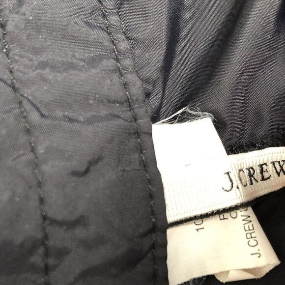 J. Crew Womens Size 10 Black Nylon Board Shorts Swim Lace Up Zip Hook & Loop - Picture 3 of 6